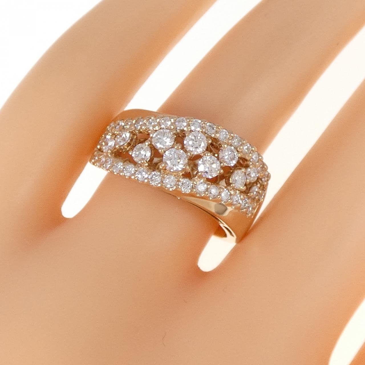 K18PG ダイヤモンド リング 1.00CT