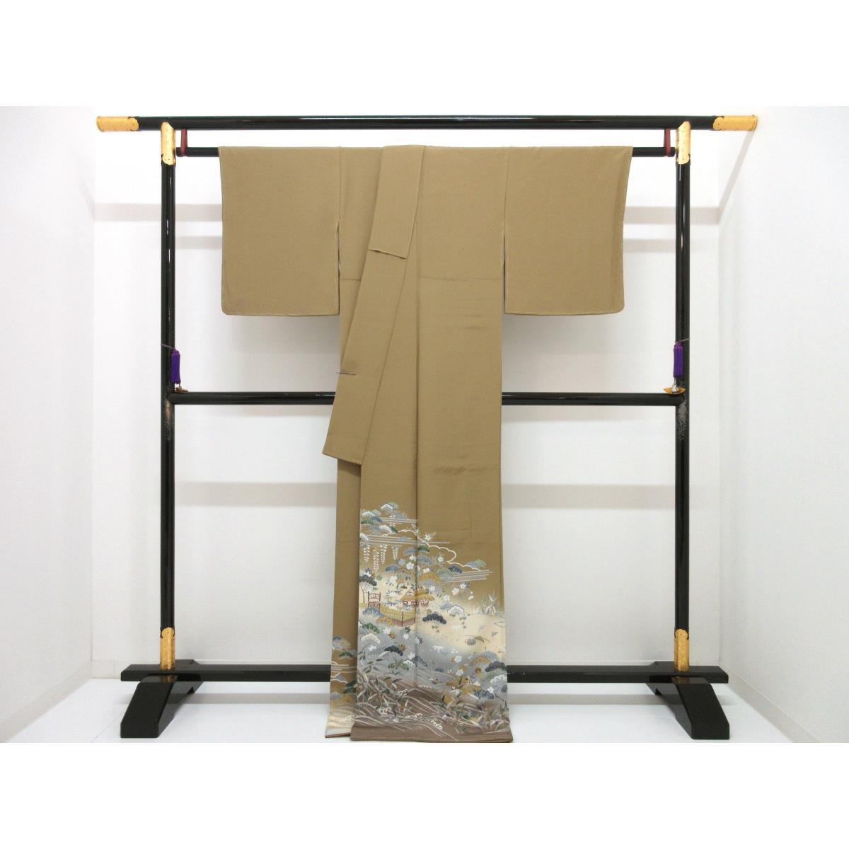 【未使用品】色留袖　友禅金彩加工　ボカシ染