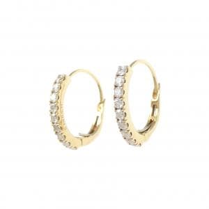 K18YG ダイヤモンド ピアス 0.34CT