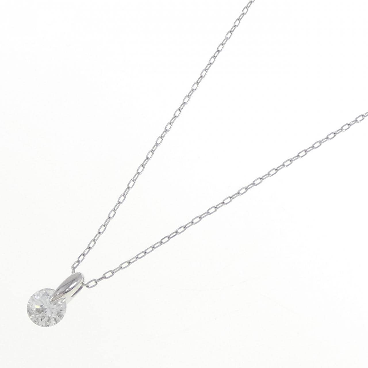 PT900/PT850 ソリティア ダイヤモンド ネックレス 0.53CT