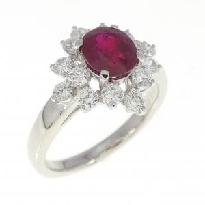 PT900 ルビー リング 1.12CT