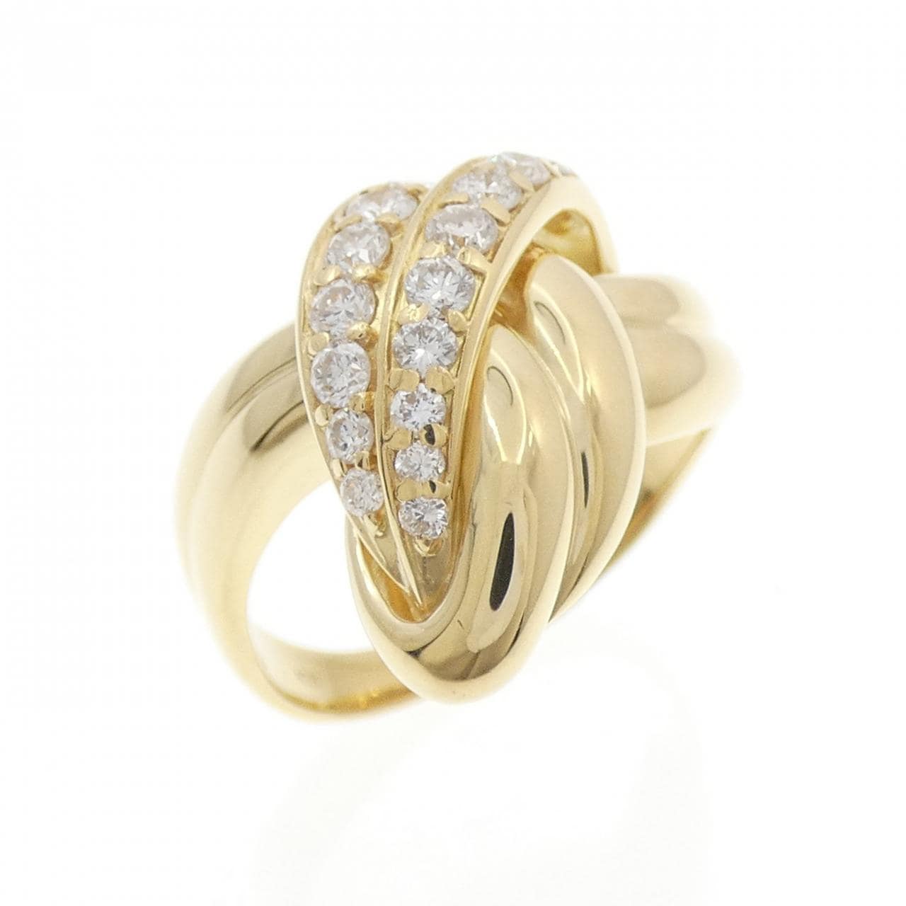 K18YG ダイヤモンド リング 0.52CT