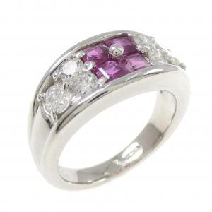 PT900 ルビー リング 0.88CT