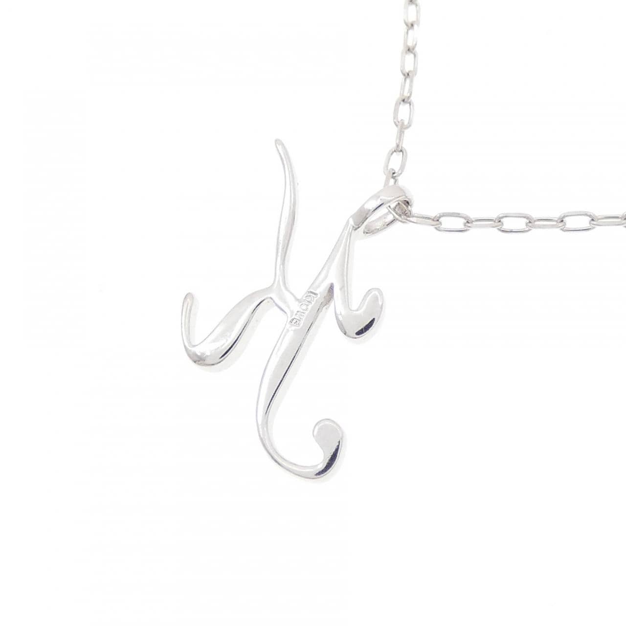 K10WG イニシャルK ネックレス