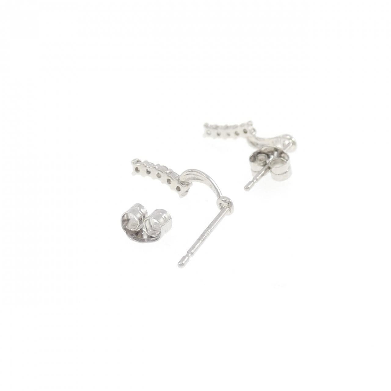 PT900 ダイヤモンド ピアス 0.10CT