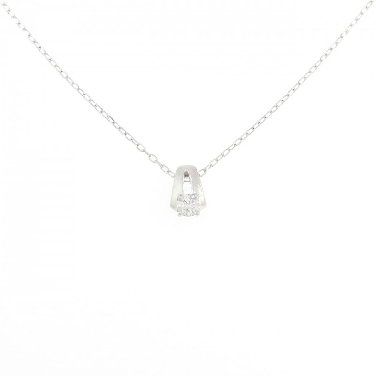 K18WG ダイヤモンド ネックレス 0.10CT