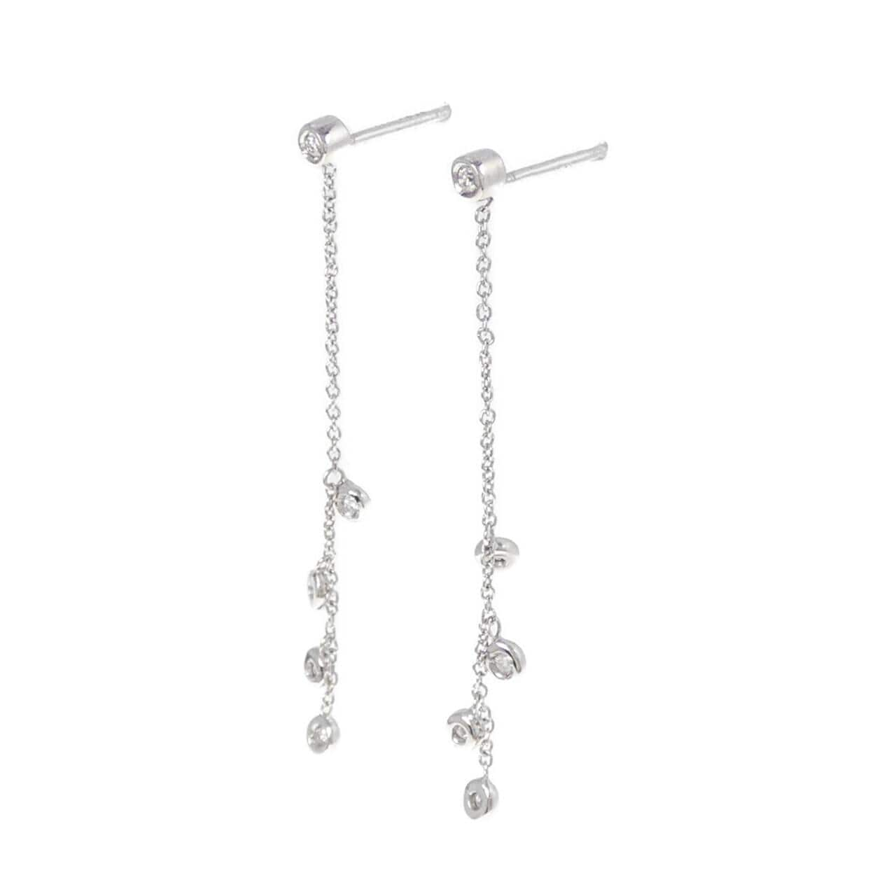 K18WG Diamond earrings