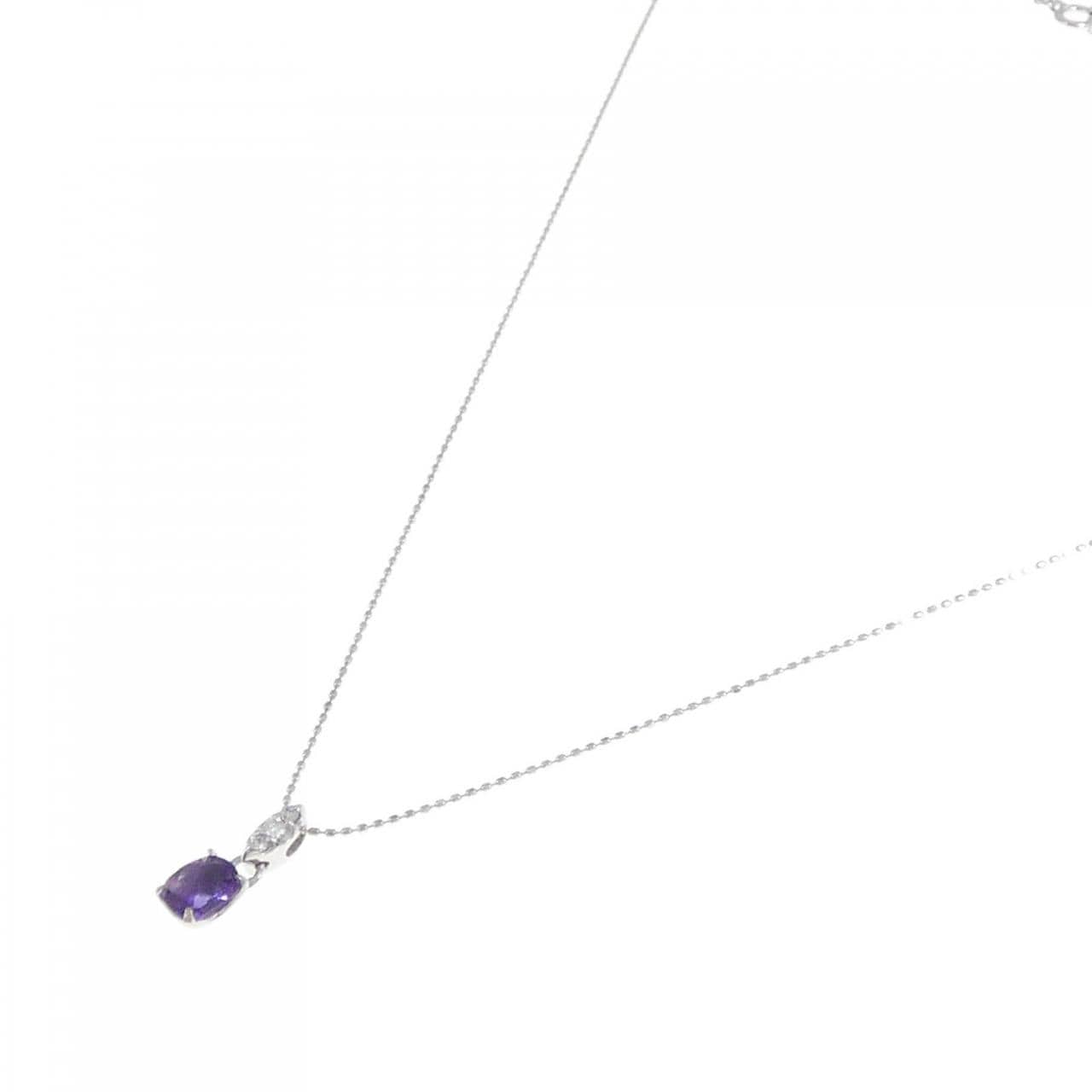 K18WG amethyst necklace 0.70CT
