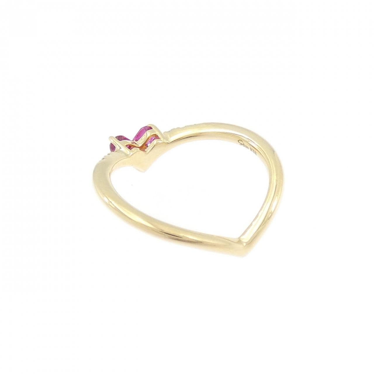 スタージュエリー ミステリアスハート ピンキーリング 0.15CT