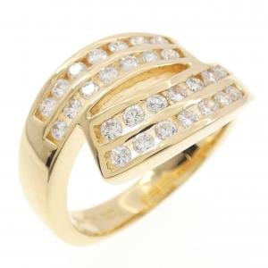 K18YG ダイヤモンド リング