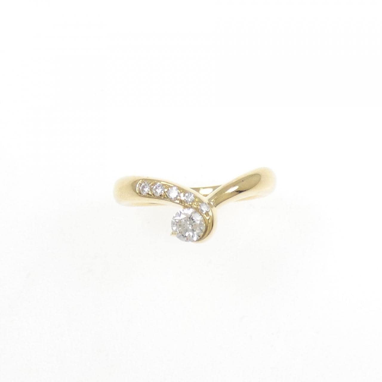 K18YG ダイヤモンド リング 0.25CT