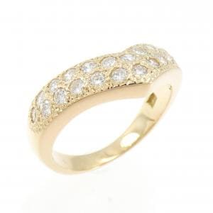 K18PG ダイヤモンド リング 0.60CT