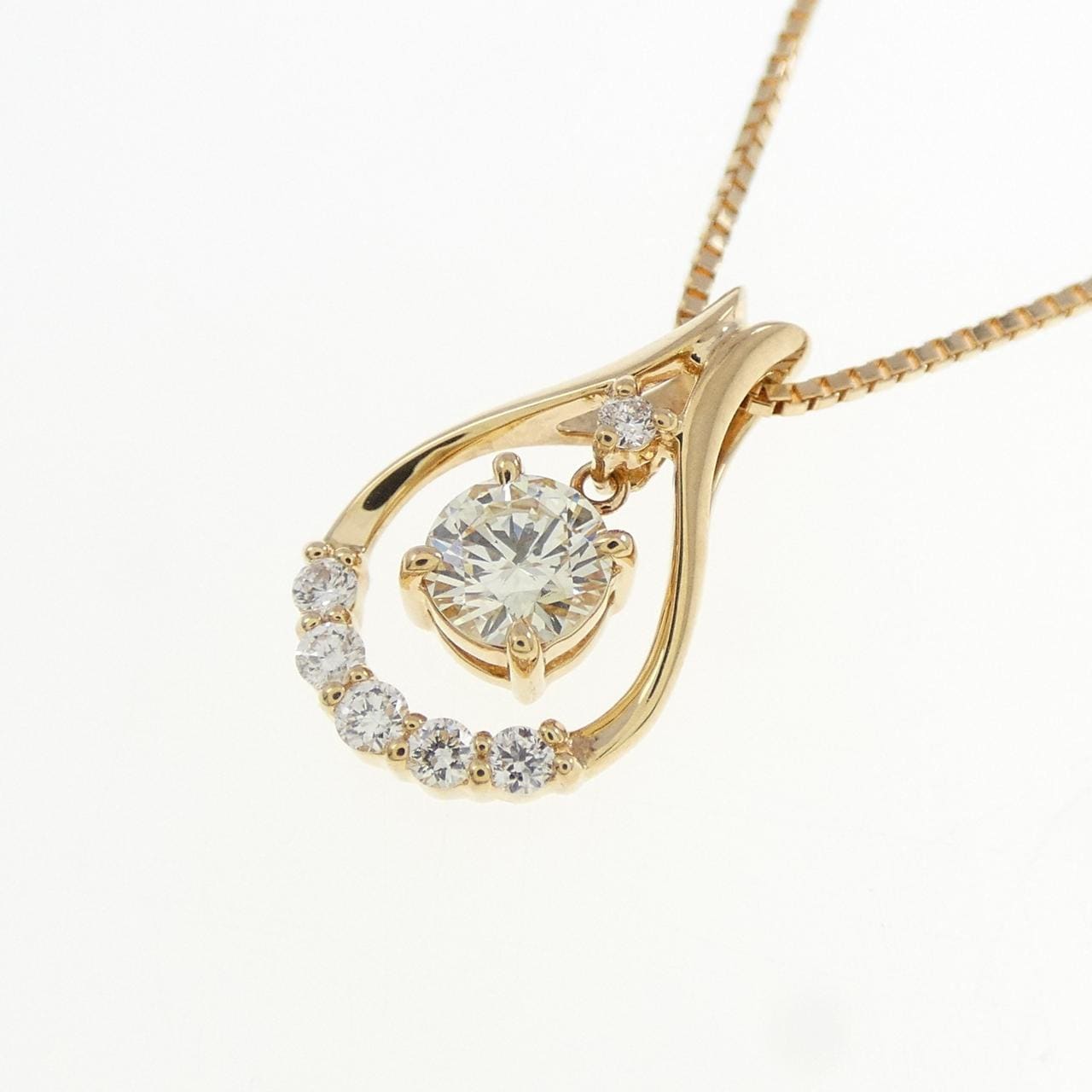 K18YG ダイヤモンド ネックレス 0.236CT