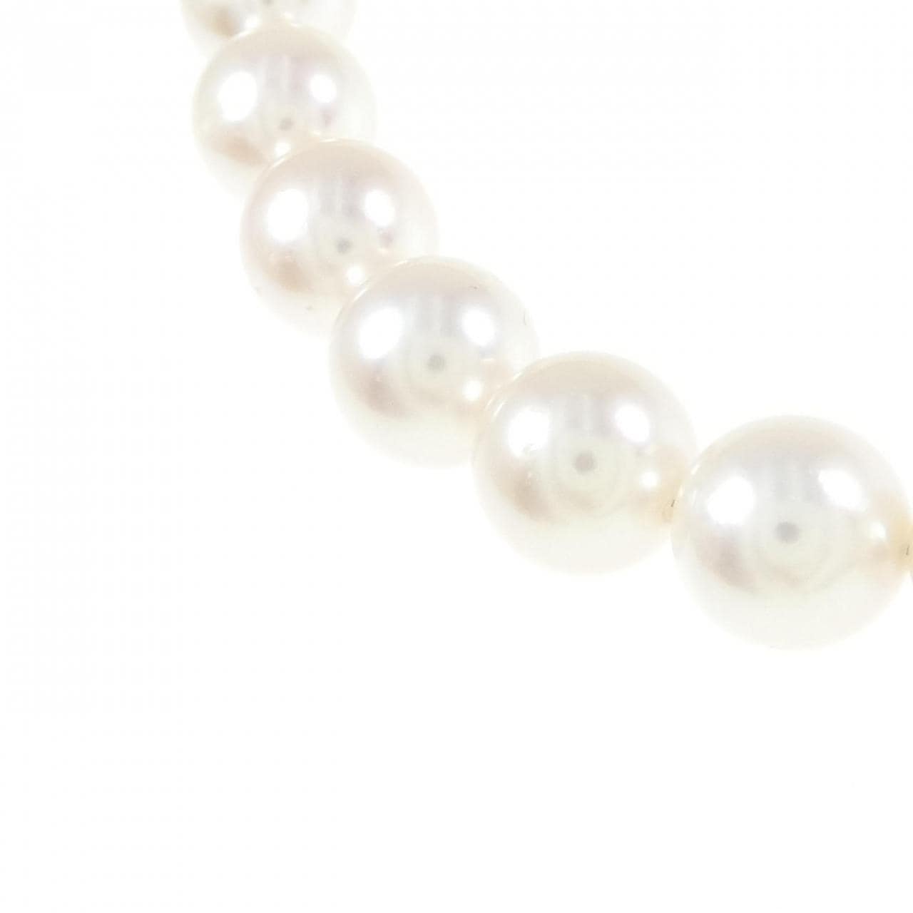 [BRAND NEW] Silver Clasp Akoya Pearl Necklace 7.5-8.0mm