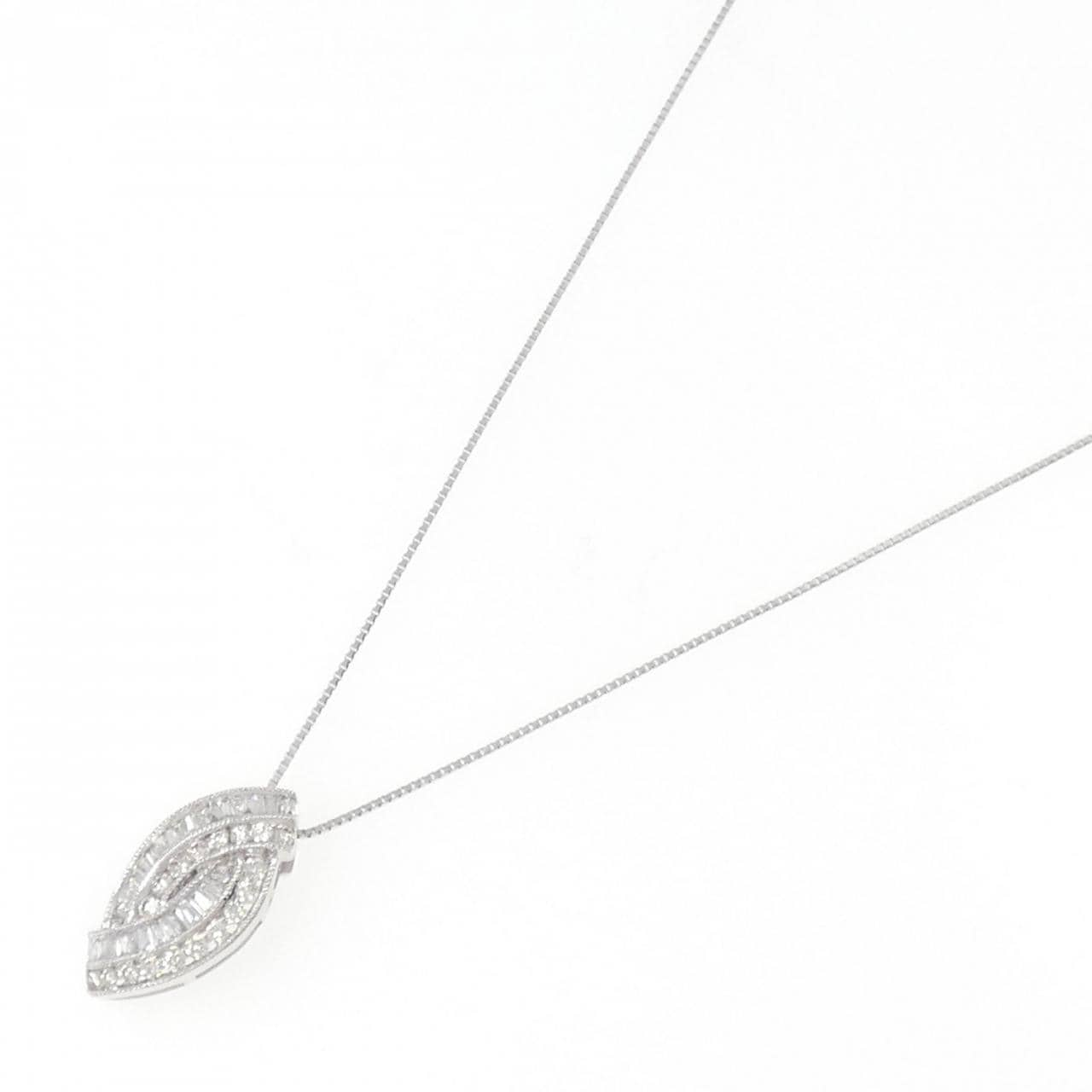 K18WG Diamond necklace