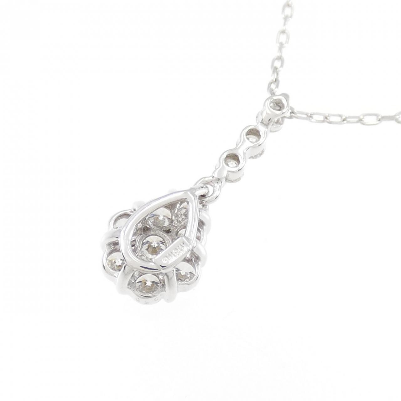 K18WG ダイヤモンド ネックレス 0.50CT