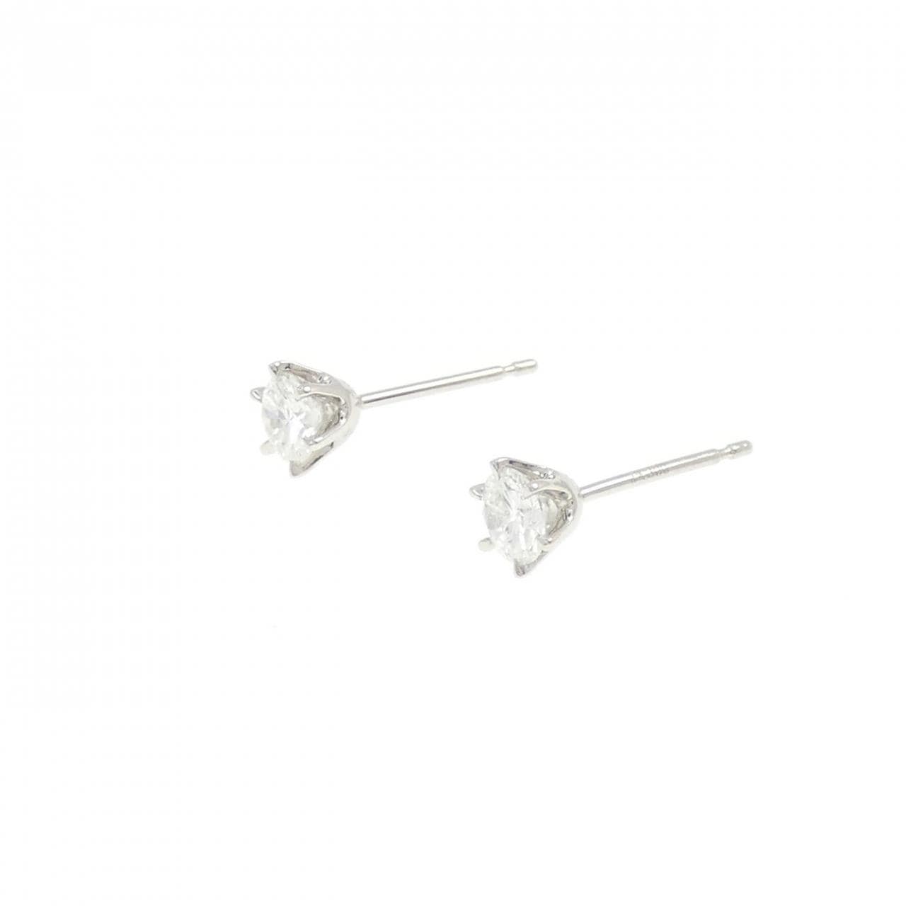 [新品] PT900钻石耳环 0.209CT 0.208CT D SI1 品质好