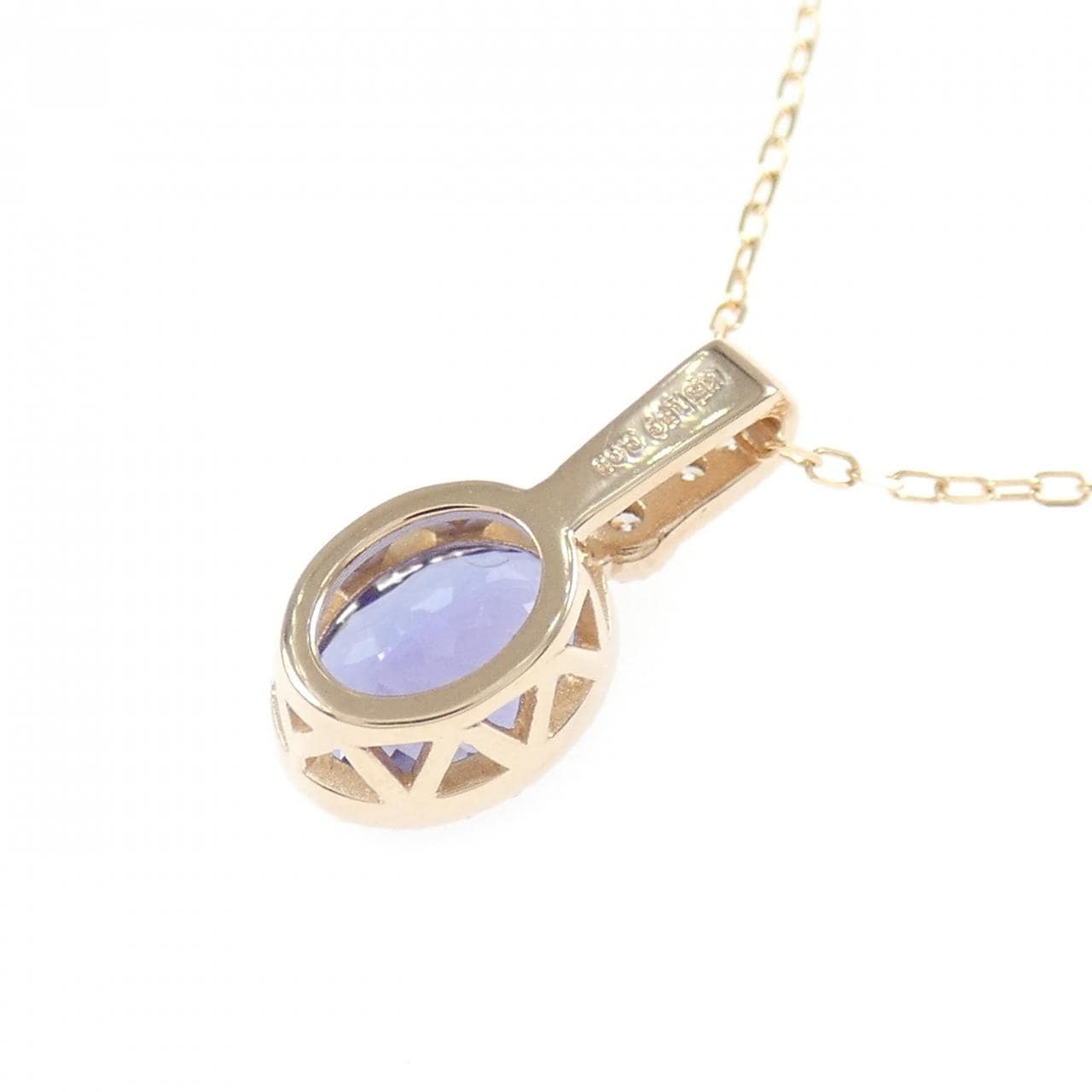 K18PG タンザナイト ネックレス 1.36CT