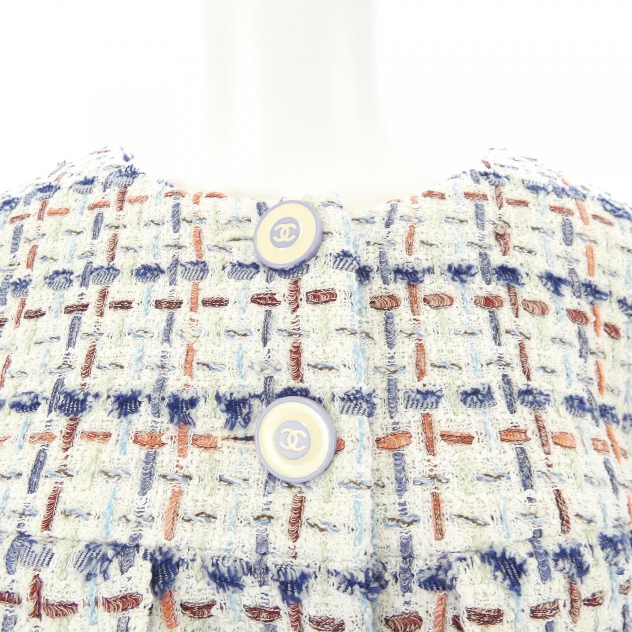 シャネル CHANEL P58330V44229 18P ノーカラージャケット