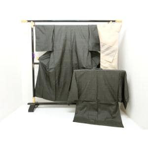 【未使用品】男物　きもの・羽織・長襦袢　３点セット【大島紬】