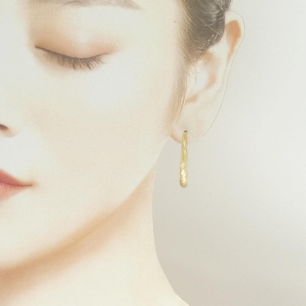 750YG フープ ピアス