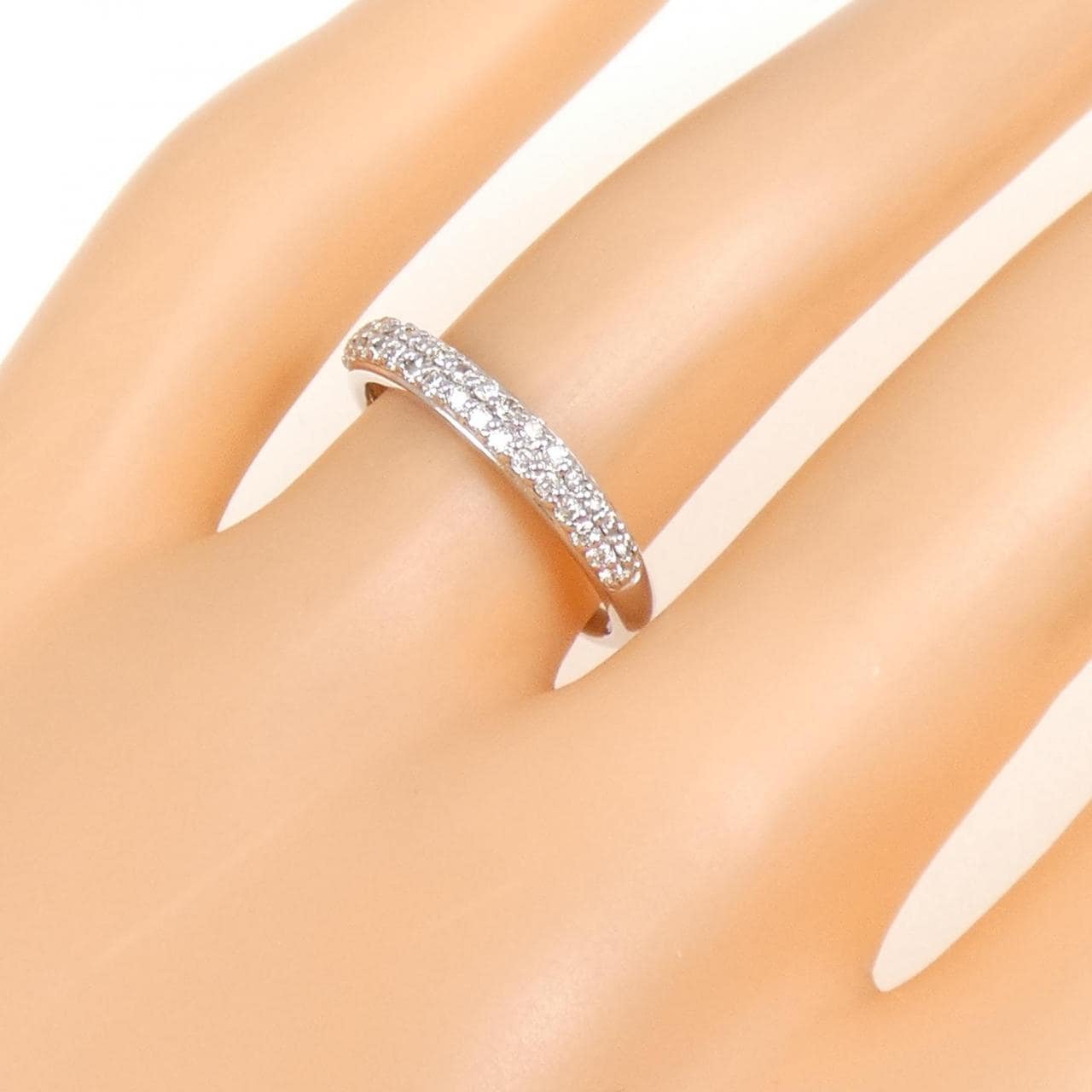 K18WG ダイヤモンド リング 0.25CT