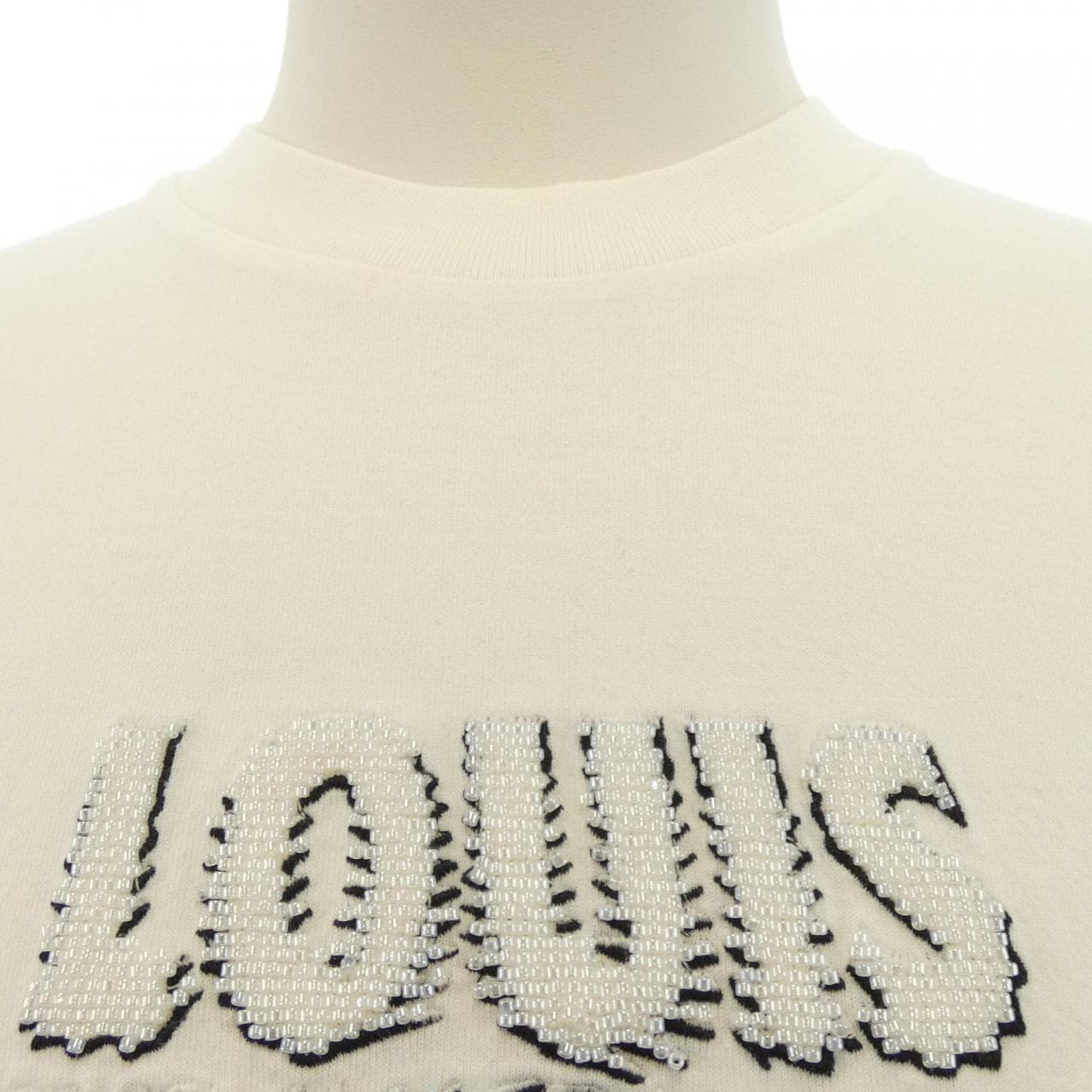 ルイヴィトン LOUIS VUITTON エンブロイダードビーズコットンTシャツ HPY35WNPG Tシャツ