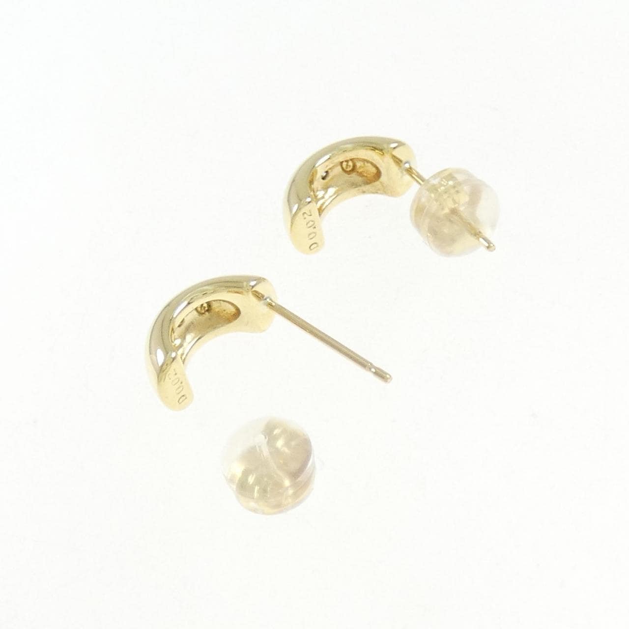 750YG/K18YG ダイヤモンド ピアス 0.04CT