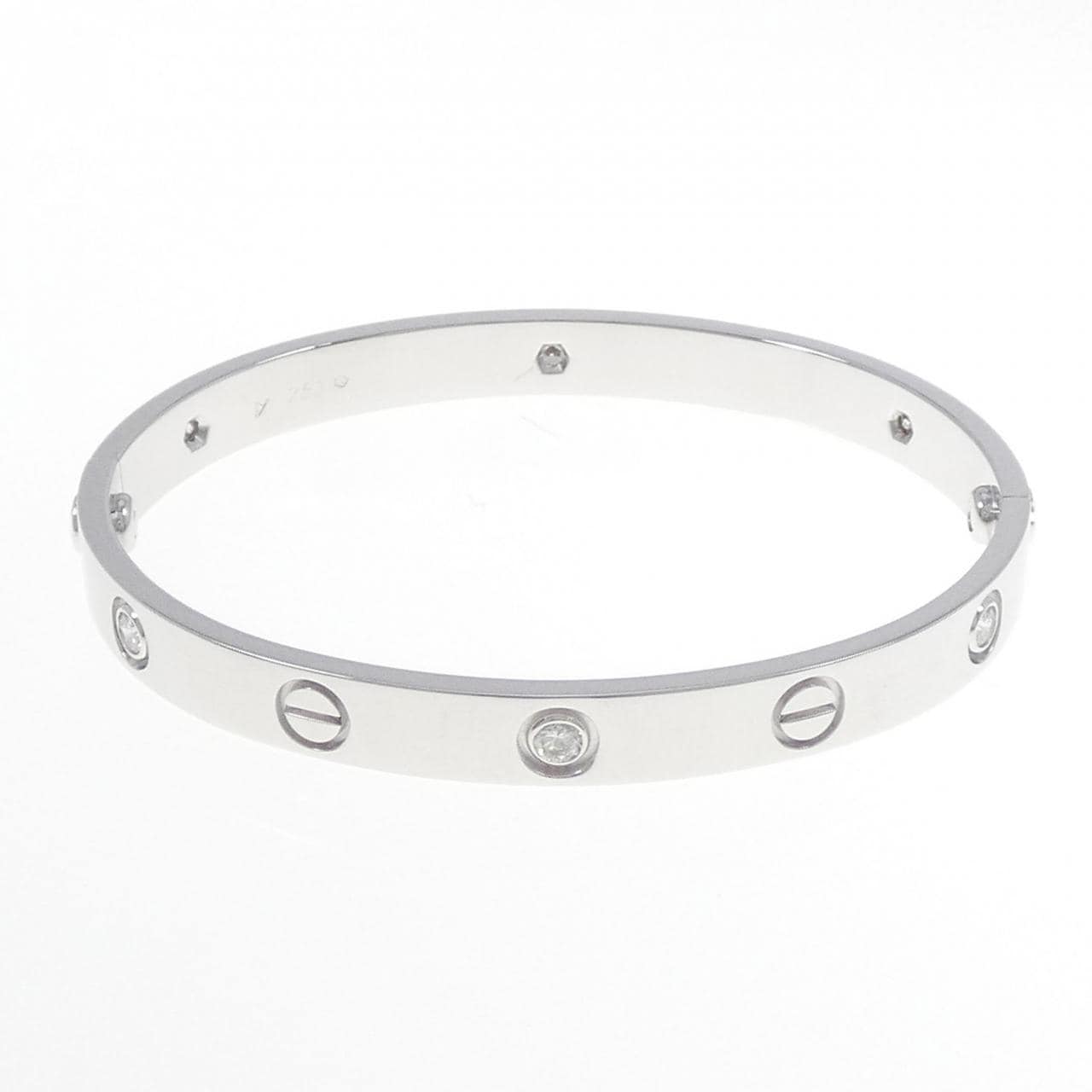 カルティエ ラブブレスレット ハーフダイヤ 6P バングル