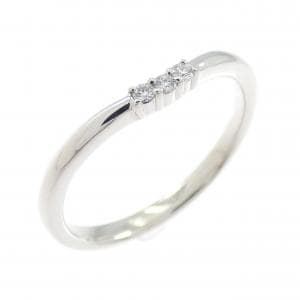 PT950 スリーストーン ダイヤモンド リング 0.02CT