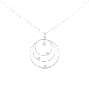 K18WG ダイヤモンド ネックレス 0.12CT