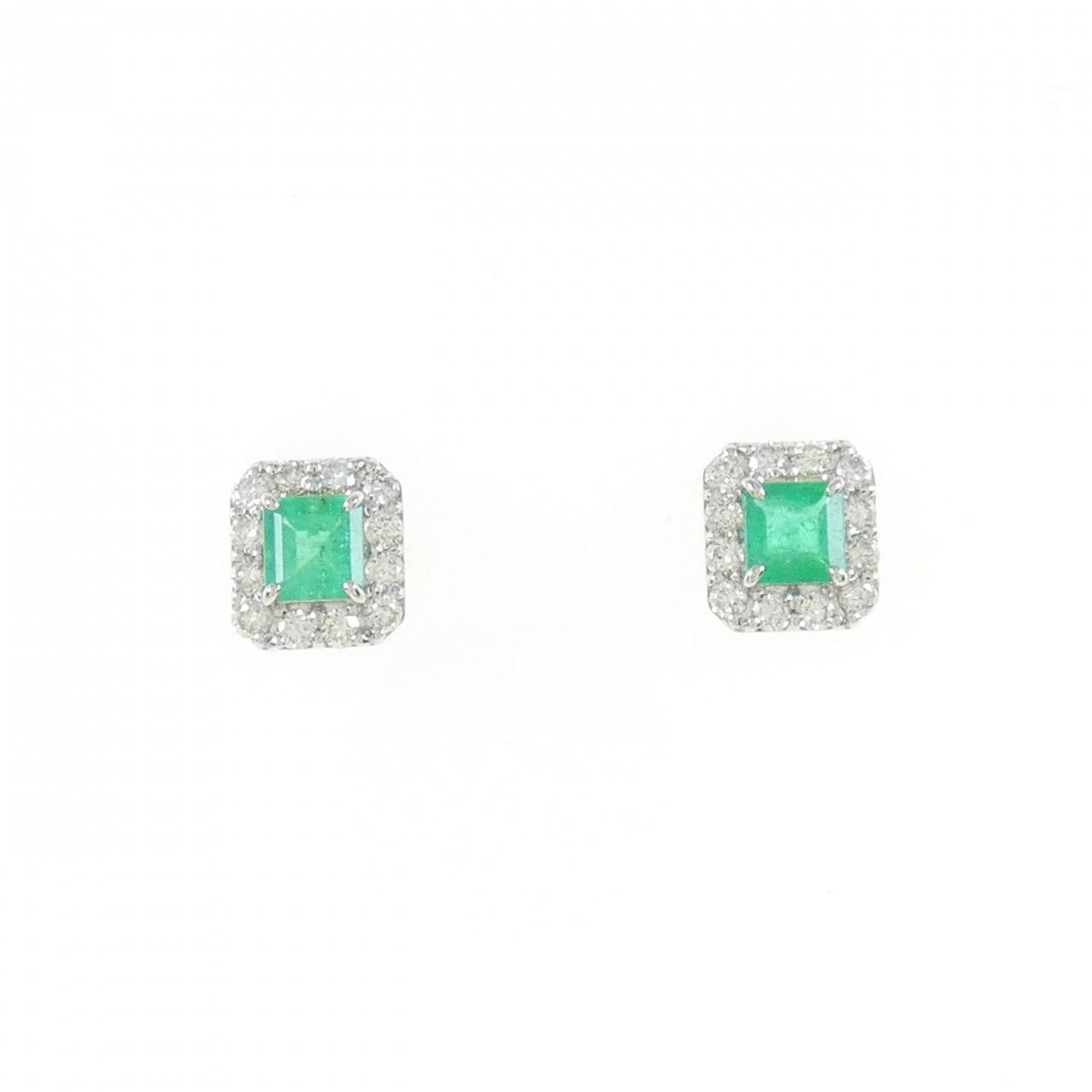 [BRAND NEW] PT Emerald Earrings 0.29CT
