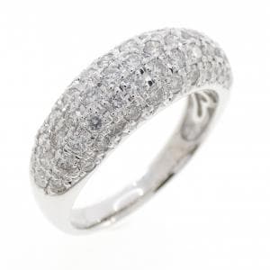 K18WG パヴェ ダイヤモンド リング 1.00CT