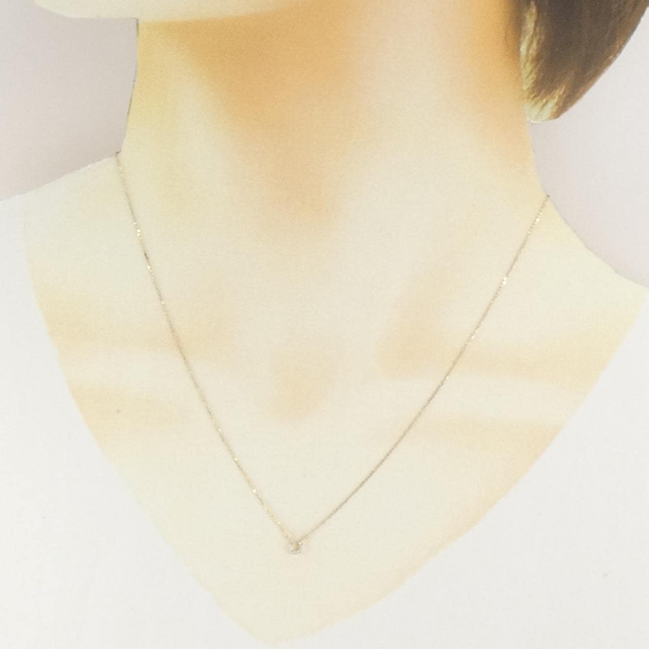 K10YG ホースシュー ダイヤモンド ネックレス