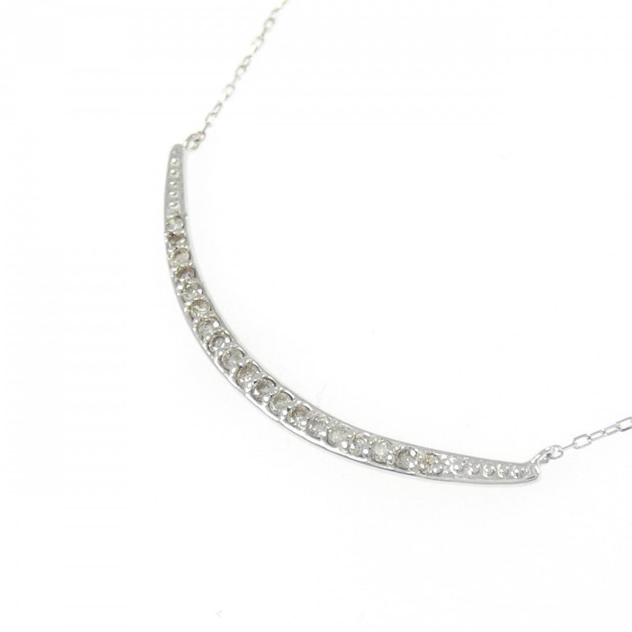 K10WG ダイヤモンド ネックレス 0.14CT