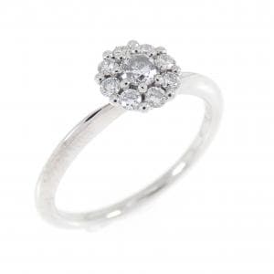 PT950 フラワー ダイヤモンド リング 0.212CT