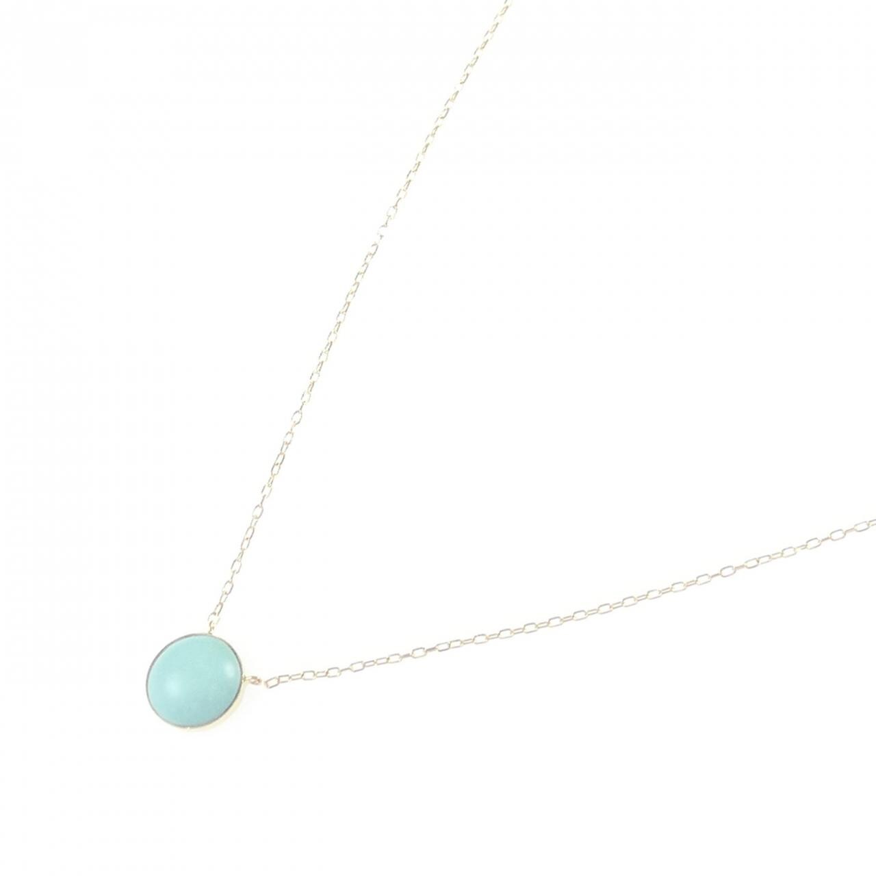 K18YG ターコイズ ネックレス