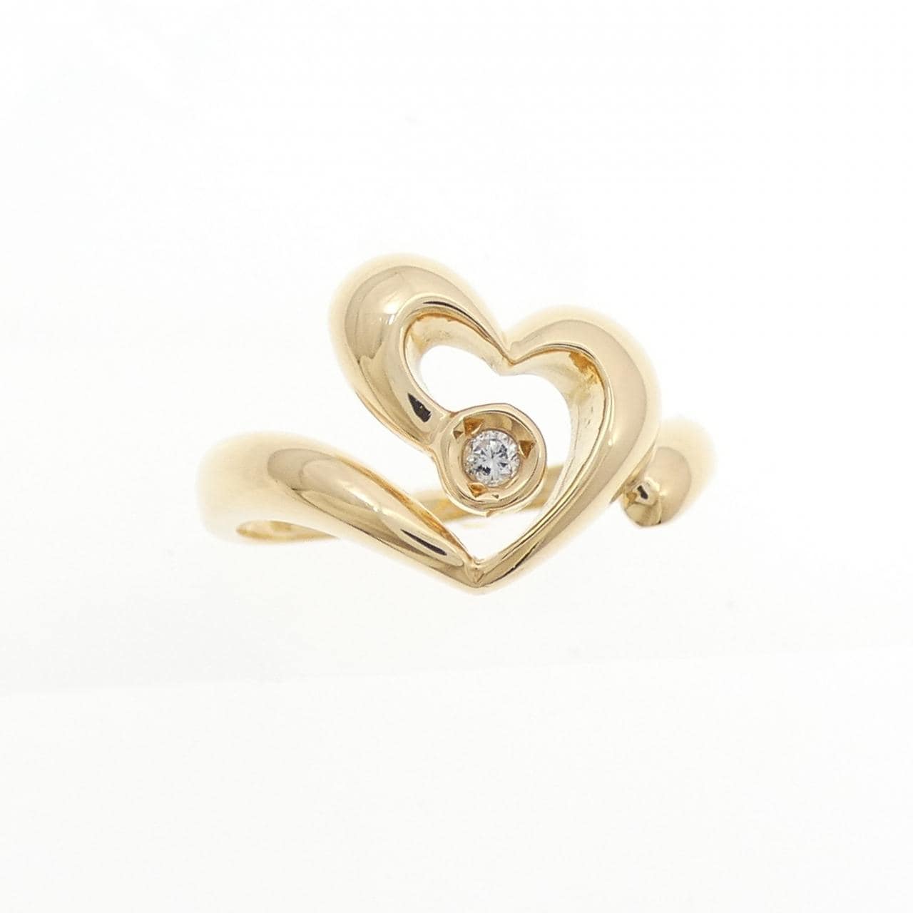 K18YG ダイヤモンド リング 0.03CT