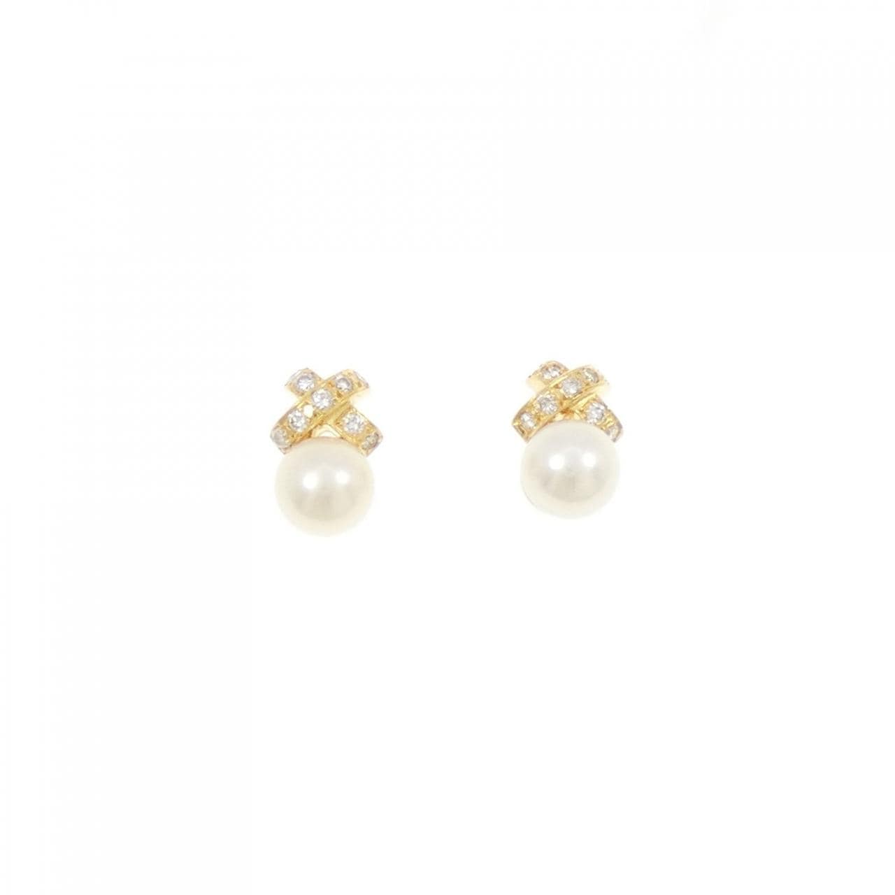 K18YG アコヤパール ピアス 6.1mm