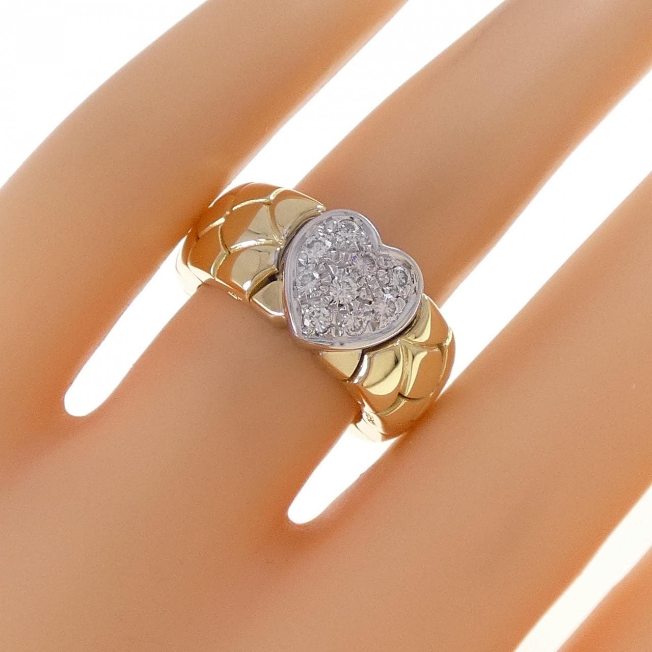 ポメラート ハート ダイヤモンド リング