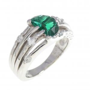 クレサンベール 合成エメラルド リング 0.76CT
