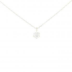 [Remake] K18YG solitaire Diamond necklace 0.15CT