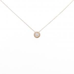 K18PG ソリティア ダイヤモンド ネックレス 0.10CT