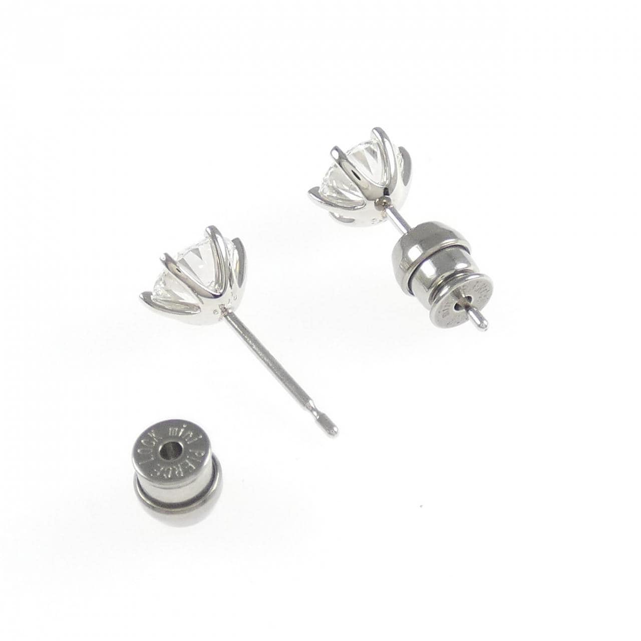 【リメイク】PT900/ST ダイヤモンド ピアス 0.710CT 0.749CT D VVS1 VG