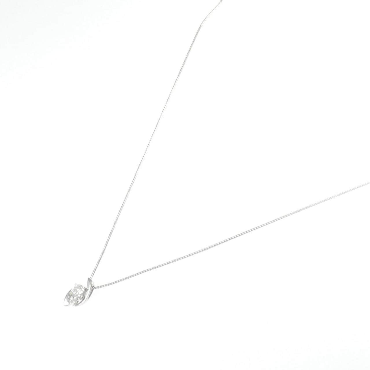 K18WG ダイヤモンド ネックレス 0.15CT