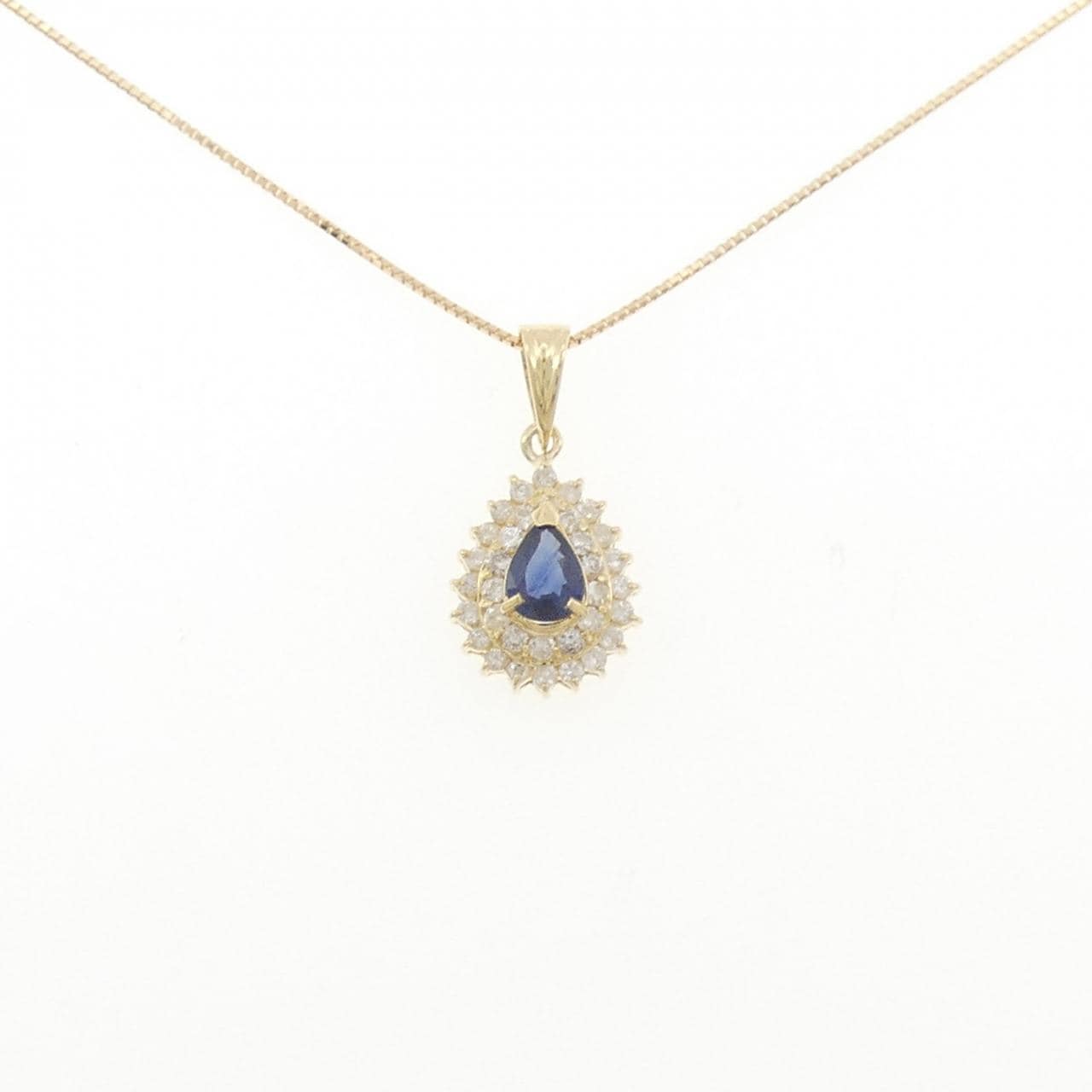 K18YG サファイヤ ネックレス 0.60CT