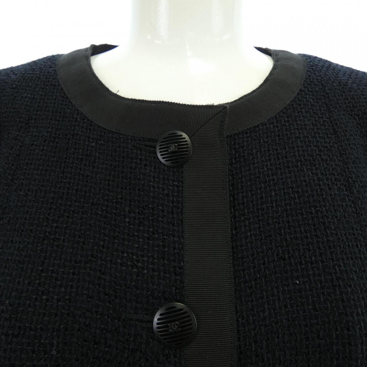 【ヴィンテージ】シャネル CHANEL P19120V11109 02P ノーカラージャケット