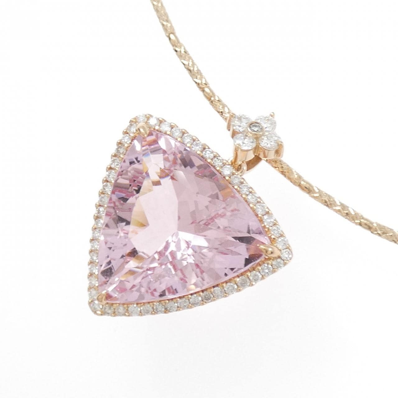 K18PG モルガナイト ネックレス 13.63CT