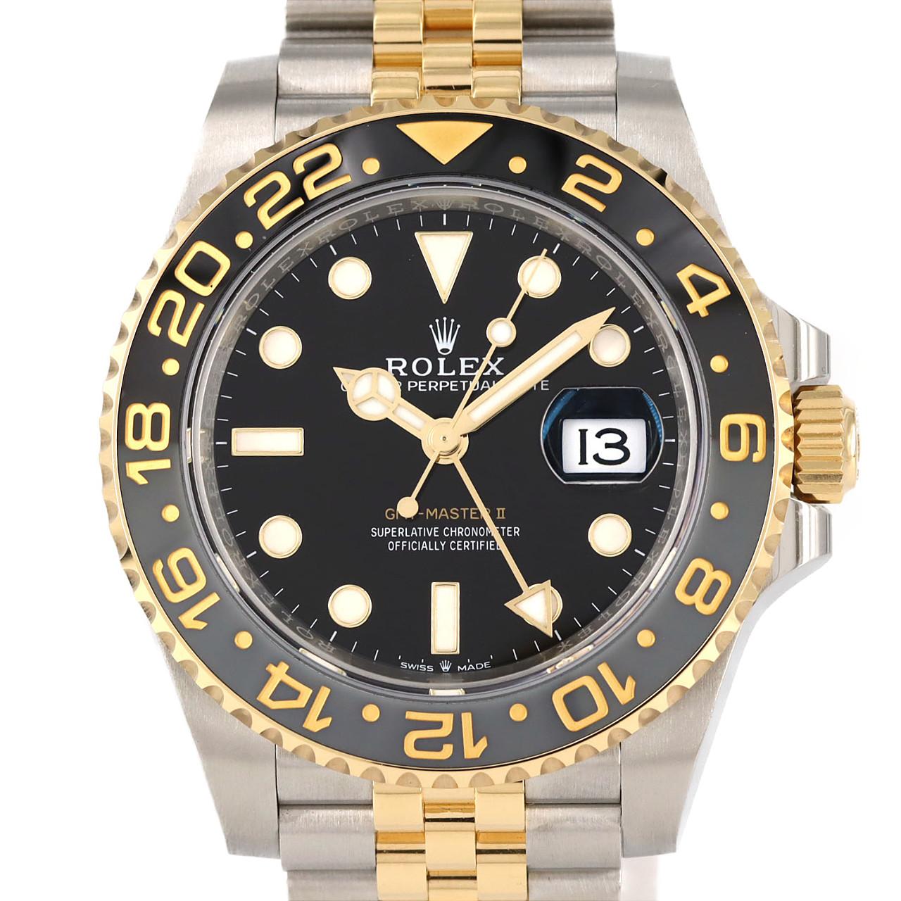 ロレックス GMTマスターⅡ 126713GRNR SSxYG 自動巻 ランダム番