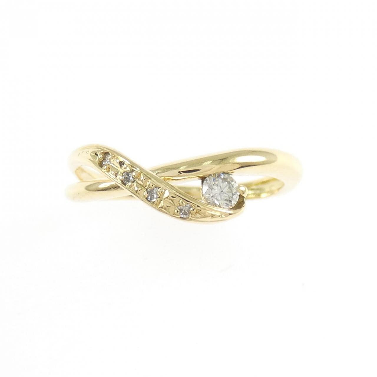 K18YG ダイヤモンド リング 0.10CT